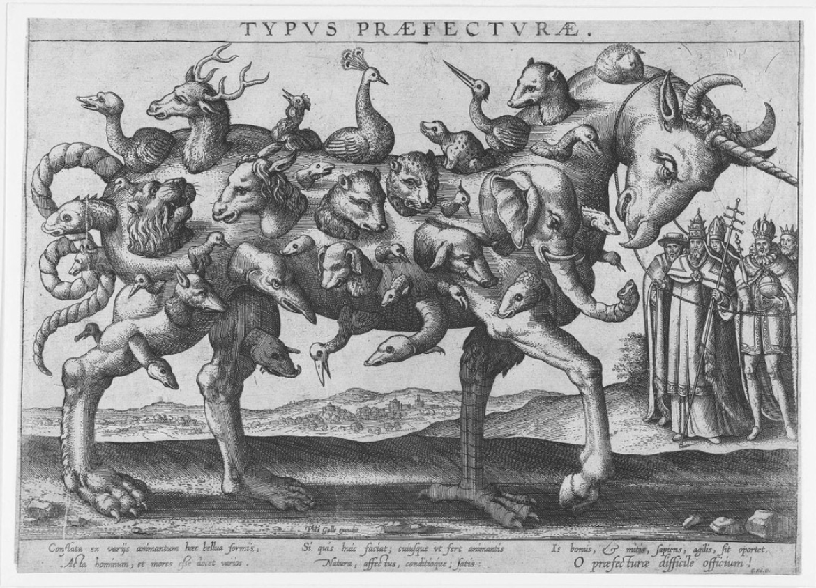 Allegoria della Difficoltà del Governare. Pieter van der Borcht the Elder, 1578.