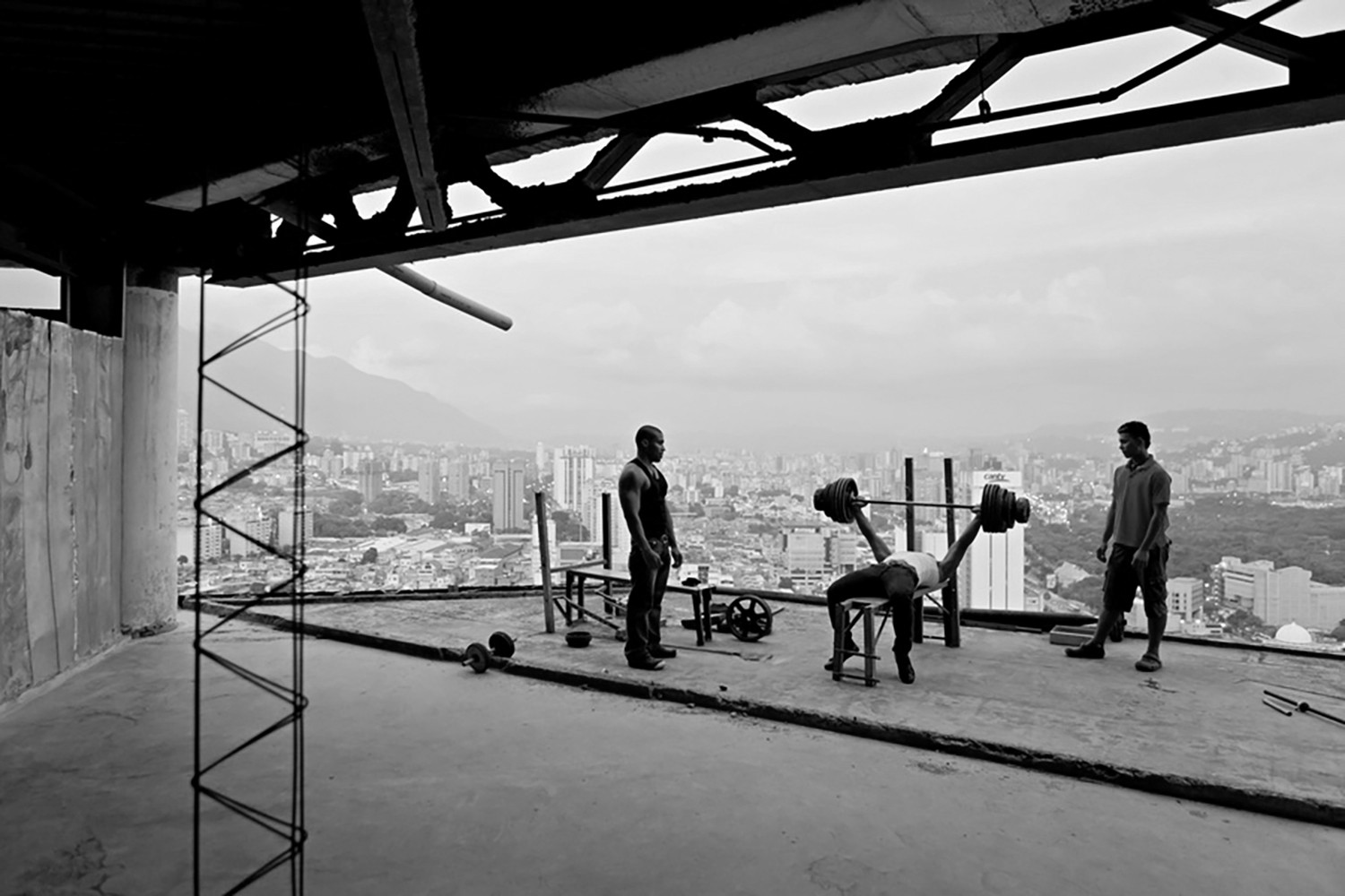 Iwan Baan, Torre David #10, 2012. Image courtesy of the artist and Perry Rubenstein Gallery, Los Angeles. Image Courtesy of Barbican Art Gallery